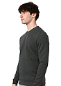 Unisex Fashion Fleece Crew Sweatshirt HEATHER DARK GREY 3