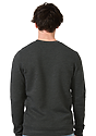 Unisex Fashion Fleece Crew Sweatshirt HEATHER DARK GREY 4