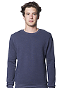 Unisex Fashion Fleece Crew Sweatshirt HEATHER INDIGO 2