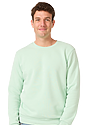 Unisex Fashion Fleece Crew Sweatshirt HEATHER PISTACHIO 2