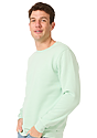 Unisex Fashion Fleece Crew Sweatshirt HEATHER PISTACHIO 3