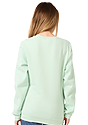 Unisex Fashion Fleece Crew Sweatshirt HEATHER PISTACHIO 7
