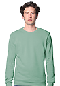 Unisex Fashion Fleece Crew Sweatshirt HEATHER SAGE 2