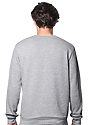 Unisex Fashion Fleece Crew Sweatshirt HEATHER GREY 4