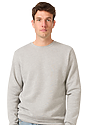 Unisex Fashion Fleece Crew Sweatshirt HEATHER GREY 2