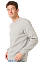 Unisex Fashion Fleece Crew Sweatshirt HEATHER GREY 3
