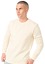 Unisex Fashion Fleece Crew Sweatshirt NATURAL 3