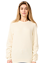 Unisex Fashion Fleece Crew Sweatshirt NATURAL 5