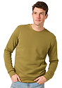 Unisex Fashion Fleece Crew Sweatshirt OLIVE DRAB 2
