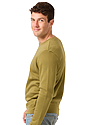 Unisex Fashion Fleece Crew Sweatshirt OLIVE DRAB 3