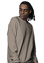 Unisex Fashion Fleece Crew Sweatshirt WALNUT 3