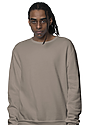 Unisex Fashion Fleece Crew Sweatshirt WALNUT 2