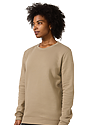 Unisex Fashion Fleece Crew Sweatshirt WALNUT 6