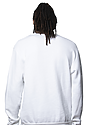 Unisex Fashion Fleece Crew Sweatshirt WHITE 3