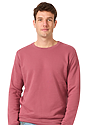 Unisex Fashion Fleece Crew Sweatshirt WINE 2