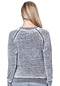 Women's Burnout Fleece Raglan Pullover  Back