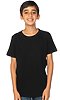 Youth eco Triblend Short Sleeve Tee ECO TRI BLACK Front2