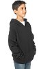 Youth Fashion Fleece Pullover Hoodie BLACK Front