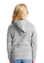 Youth Fashion Fleece Pullover Hoodie HEATHER GREY Back