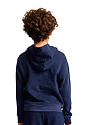 Youth Fashion Fleece Pullover Hoodie NAVY Back