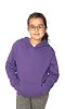 Youth Fashion Fleece Pullover Hoodie PURPLE Front