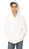 Youth Fashion Fleece Pullover Hoodie WHITE Front