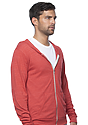Unisex eco Triblend Jersey Full Zip Hoodie ECO TRI TRUE RED Back