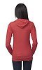 Unisex eco Triblend Jersey Full Zip Hoodie ECO TRI TRUE RED Back2