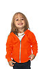 Infant Fashion Fleece Neon Zip Hoodie NEON ORANGE Front