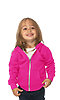 Infant Fashion Fleece Neon Zip Hoodie NEON PINK Front