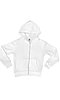 Infant Fashion Fleece Zip Hoodie WHITE Front