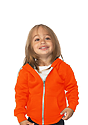 Infant Fashion Fleece Neon Zip Hoodie  Front