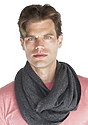 Unisex eco Triblend Thermal Infinity Scarf ECO TRI CHARCOAL Front