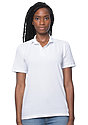 Unisex Organic Pique Polo Shirt SALT Front2