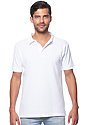 Unisex Organic Pique Polo Shirt SALT Front