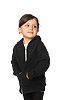 Toddler Fashion Fleece Zip Hoodie BLACK Side