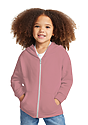 Toddler Fashion Fleece Zip Hoodie DESERT ROSE Front