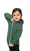 Toddler Fashion Fleece Zip Hoodie 50/50 PINE Side