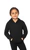 Toddler Fashion Fleece Pullover Hoodie BLACK Front