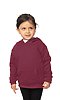 Toddler Fashion Fleece Pullover Hoodie BURGUNDY Front