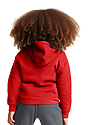 Toddler Fashion Fleece Pullover Hoodie RED Back