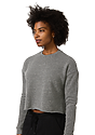 Women's eco Triblend Fleece Crop ECO TRI GREY Back