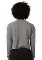 Women's eco Triblend Fleece Crop ECO TRI GREY Back1