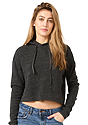 Women's eco Triblend Fleece Crop Hoodie  Front