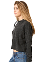 Women's eco Triblend Fleece Crop Hoodie  Back