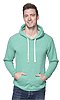 Unisex eco Triblend Fleece Pullover Hoodie ECO TRI KELLY Front