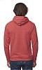 Unisex eco Triblend Fleece Pullover Hoodie ECO TRI TRUE RED Back