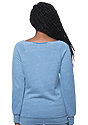 Women's eco Triblend Fleece Raglan w/Pouch Pocket ECO TRI ROYAL Back