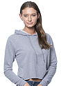 Women's Triblend French Terry Pullover Crop Hoodie  Side