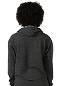 Women's Triblend French Terry Pullover Crop Hoodie  Back
